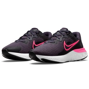 ☆NIKE WMNS RENEW RUN 2 濃紫紺/黒/ピンク 25.0cm ナイキ ウィメンズ リニュー ラン 2 CU3505-502