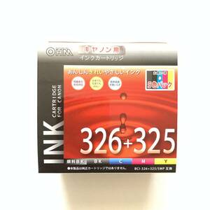 新品 即決 ◆OHM キャノン用 インクカートリッジ BCI-326＋325/5MP 互換◆ 安値 参考価格 3757円