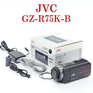 【美品・動作品】JVCケンウッド GZ-R75K-B ビデオカメラ ハイビジョンメモリームービー Everio R KENWOOD