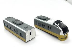 BANDAI バンダイ BトレインショーティーE653系 黄編成 フレッシュひたち 2両セット 組立済 車輪無し 鉄道模型