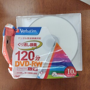 録画用DVD-RW 2倍速 10枚 VHW12NP10V1 （CPRM対応） Verbatim