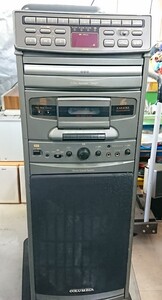 管理1050 COLUMBIA コロムビア 3disc オートマチックチェンジャー CVK-750 サウンドシステム カラオケ機器 動作確認済み 現状品