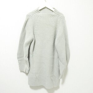 良品 SNIDEL スナイデル HAMILTON LAMBSWOOL 長袖 ニット ワンピース チュニック セーター F ライトグリーン 093 ◆