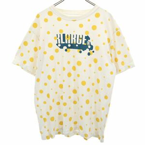 エクストララージ ドット プリント 半袖 Tシャツ L イエロー系 XLARGE メンズ