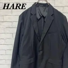 【USED】HARE ハレ テーラドジャケット ブラック S 無地