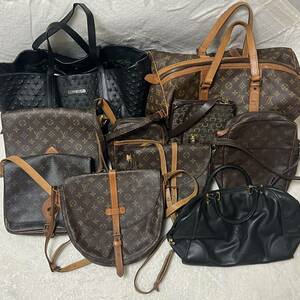 1円 ◆10点セット まとめ ルイヴィトン LOUIS VUITTON セリーヌ CELINE ロエベ LOEWE ジミーチュウ jimmy choo ハンドバッグ ショルダー