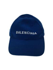 BALENCIAGA◆ヘッドウェア/L/コットン/BLU/無地/メンズ/590758 310B2