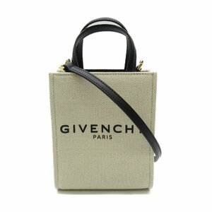 GIVENCHY ジバンシィ 2wayショルダーバッグ 2wayショルダーバッグ ベージュ系 キャンバス レザー レディース