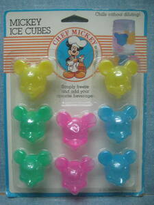 ☆当時物 MICKEY ICE CUBES ミッキーマウス アイスキューブ シェフミッキー HOAN Products ビンテージ かなり昔の物 希少 ☆