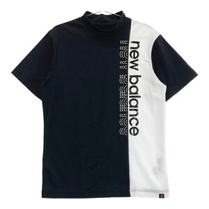 NEW BALANCE GOLF ニューバランス 2023年モデル 切替 ハイネック 半袖Tシャツ ブラック系 4 [240101303241] ゴルフウェア メンズ