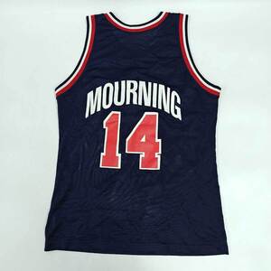 【中古】チャンピオン バスケットボール USA アメリカ代表 ドリームチーム ユニフォーム #14 MOURNING アロンゾ・モーニング 40 CHAMPION