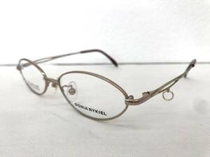 8K-131 新品 未使用 眼鏡 メガネフレーム ソニアリキエル チタン 国産 日本製 フルリム シンプル SONIA RYKIEL 女性 レディース男性メンズ