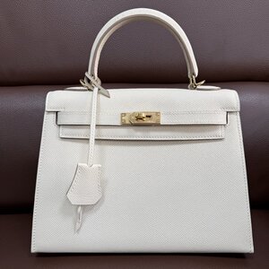 限定品 新品同様 ★ HERMES エルメス ★ ケリー25 kelly W刻印 ヴォーエプソン 外縫い ゴールド金具 ハンドバッグ トートバッグ 2way