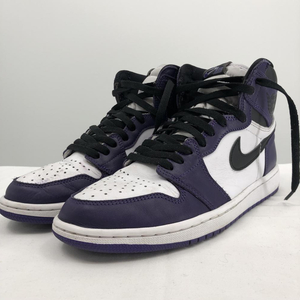 【中古】NIKE AIR JORDAN 1 RETRO HIGH OG Court Purple 2020 サイズ27cm 555088-500 ナイキ エアジョーダン1 レトロ ハイ[240017608040]