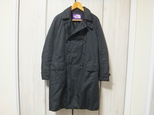 THE NORTH FACE PURPLELABEL THERMOLITE中綿入りトレンチコート S 黒☆ザノースフェイス パープルレーベル