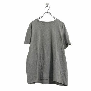 FRUIT OF THE LOOM 半袖 無地 Tシャツ L グレー フルーツオブザルーム シンプル 夏 古着卸 アメリカ仕入 a506-7042