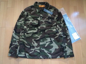 送料無料 特価 人気完売サイズ CHALLENGER チャレンジャー CAMOUFLAGE FLANNEL SHIRT WOOD CAMO 正規品 日本製 新品未使用 タグ付き