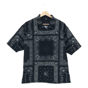 THE NORTH FACE ザノースフェイス NR22330 S/S Aloha Vent Shirt ショートスリーブアロハベントシャツ 半袖シャツ S ブラック ペイズリー