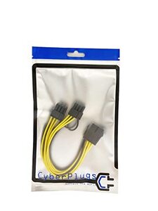 Cyberplugs PCI-E 6PIN 電源 分岐 変更 延長 ケーブル PCIE6PIN メス → PCIE8