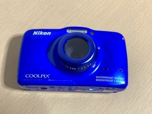 Nikon ニコン Coolpix S32 10m防水 1317万画素 ブルー 本体のみ