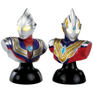 【中古】ギャラクシーウルトラライティングシリーズ ウルトラマンティガ ＆ ウルトラマントリガー