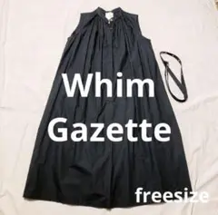 whim gazette ウィムガゼット　黒　ワンピース　ブラック　ノースリーブ