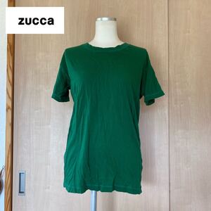 【CABANE de Zucca】シンプルなTシャツ/グリーン/size:S