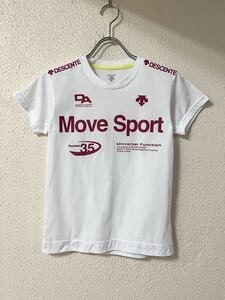 DESCENTE デサント Move Sport ロゴデザイン 半袖Tシャツ 