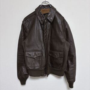 avirex アヴィレックス　 A-2 a2 フライトジャケット flightjacket ブラウン　茶色　ホースハイド　馬皮　40サイズ　Lサイズ