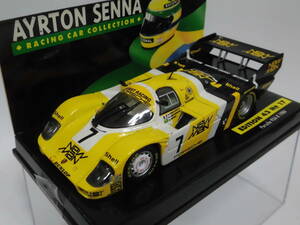 1/43 ヨースト ニューマン ポルシェ 956K #7 アイルトン セナ フィギュア搭乗 ASC #17 ニュル 1000km レース 1984 8位 絶版品 送料込