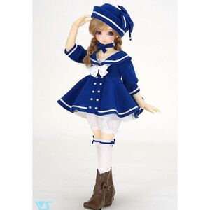 新品　セーラースタイルワンピース ブルー ミニ　blue ボークス　VOLKS セーラー服　制服　ドール衣装　MSD MSDB SDM SDMB SDC MDD ドルパ