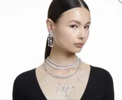 Swarovski Millenia ネックレス スクエア・カット ホワイト