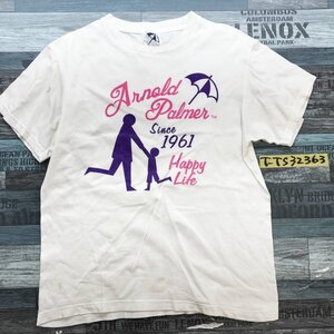 Arnold Palmer アーノルドパーマー レディース プリント コットン 半袖Tシャツ 1 白