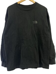 THE NORTH FACE◆長袖Tシャツ/L/コットン/BLK/無地/NT3072N