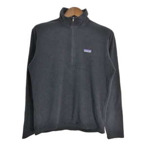 patagonia パタゴニア SYNCHILLA シンチラ ハーフジップ フリースジャケット アウトドア ブラック (メンズ S) 中古 古着 R9698