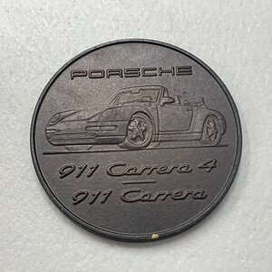 ★☆【送料無料】ポルシェ コイン PORSCHE 911 Carrera 4 95 Begegnungen encounters 90年代 記念メダル レア品 記念コイン 非売品 中古☆