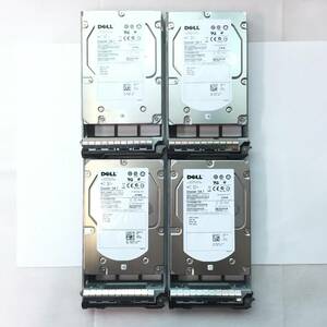 S6051774 DELL 450GB SAS 15.7K 3.5インチ HDD 4点【中古動作品】