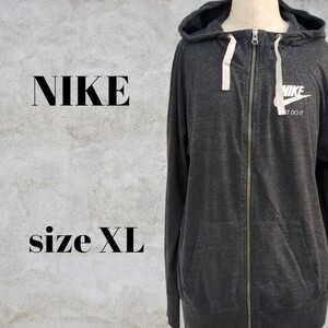 〇〇 NIKE　 ナイキ　 パーカー　 XL　ダークグレー