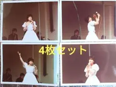 ♥希少品♥堀ちえみ 生写真4枚セット 懐かしい80年代アイドル 昭和レトロ当時物