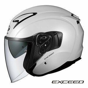 OGKカブト オープンフェイスヘルメット EXCEED(エクシード) パールホワイト XL(61-62cm) OGK4966094576851