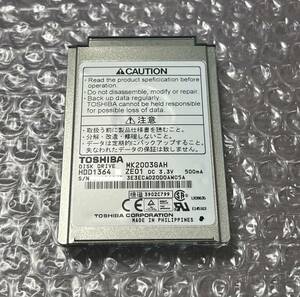 TOSHIBA / 1.8インチ HDD / MK2003GAH / 20GB / 状態注意