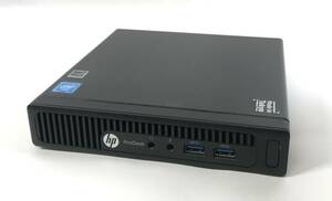 S60124219 HP ProDesk 400 G2 MINI/G3900T/4GBメモリ/500GB HDD/AC付き 1点【通電OK、複数出品】