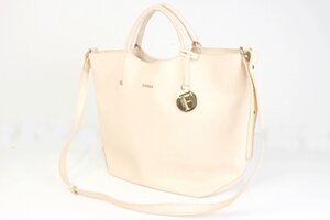 FURLA フルラ トートバッグ レザー ピンクベージュ ショルダーバック