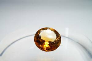 【高級宝飾品用ルース】色の濃い透明度抜群のシトリン（トパーズ）極上ルース1.43ct