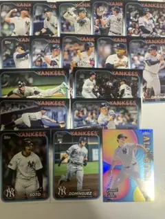 topps mlb ヤンキース　17枚