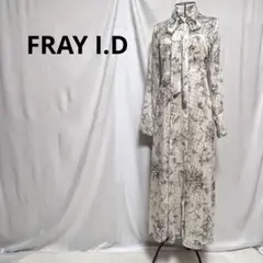 FRAY I.D フレイアイディー プリントボウタイワンピース　FLOWER