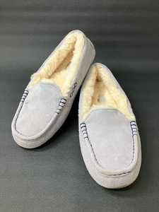 【★即決★】UGG アグ ムートンモカシン ANSLEY アンスレー 3312 パープル サイズ：24cm ドライビング スリッポン ローファー