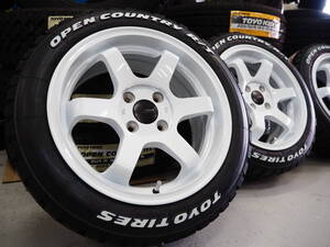 ゴツゴツ系 カスタムサイズ 15inch 4-100 6.5J+38 WH TOYO オープンカントリーR/T 165/60R15 ハスラー キャストアクティバ 軽トラ 軽バン