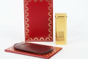 【Cartier】カルティエ ルビー 高級ガスライター 喫煙具 動作未確認 ジャンク品【QT65】