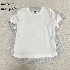 MM6 maison margiela カットソー 変形 XS ホワイト □